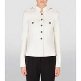 Dolce & Gabbana White Wool Jackets & Coat