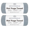 MOONSMILE 2 Pack Hot Yoga Mat Towels for Hot Yoga Non SlipUltra-AbsorbentYoga Essentials for Women and MenSoft Suede Microfiber Hot Yoga Mat Towels Pilates Towels