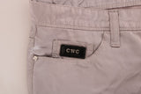 Costume National Chic Beige Slim Fit Designer Jeans