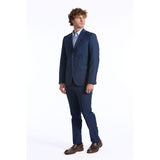 Baldinini Trend Blue Wool Suit