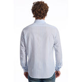 Baldinini Trend Light Blue Cotton Men Shirt