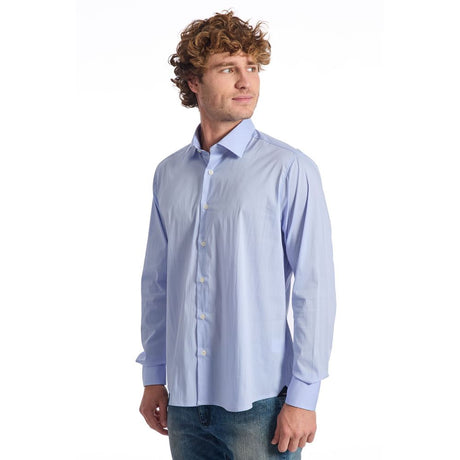 Baldinini Trend "Light Blue Cotton Men Shirt"