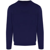 Malo Blue Wool Men Turtleneck Sweater