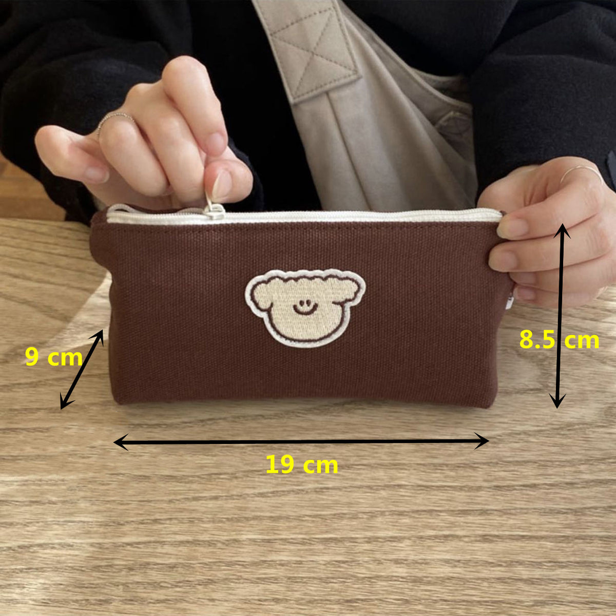 Cute Canvas Makeup Organizer and Storage Bag Pouch