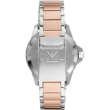 Men's Emporio Armani Bronze and Brown Steel Quartz Watch