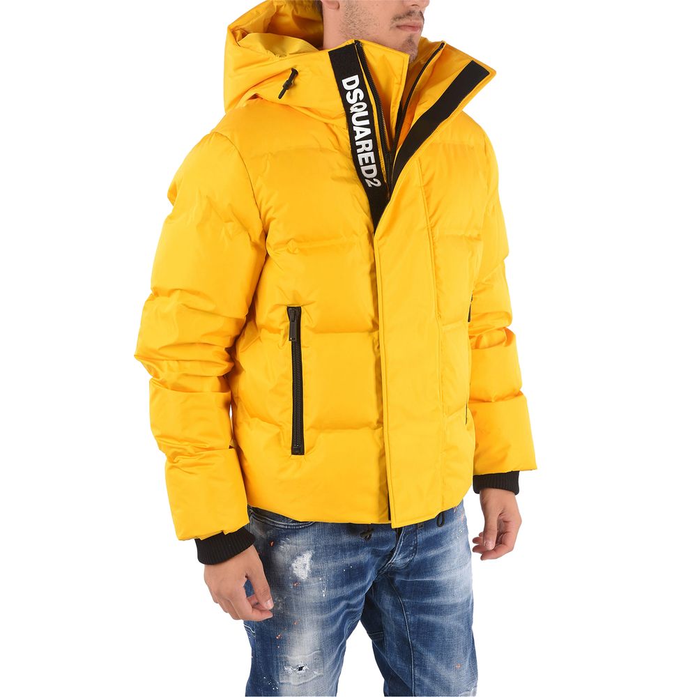 Dsquared² Yellow Nylon Men Jacket