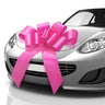 Mifflin-USA Big Car Bow (Matte Pink 30 inch) Gift Bow Giant Bow for Car Birthday Bow Huge Car Bow Big Pink Bow Christmas Bow Gift Wrapping