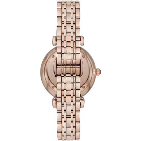 Montre à quartz en acier bronze Emporio Armani pour femme 