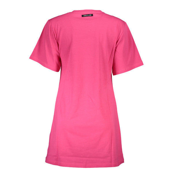 Cavalli Class Casual Pink Dress