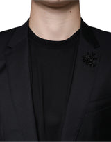 Dolce & Gabbana Black MARTINI Bee Single Breasted Blazer