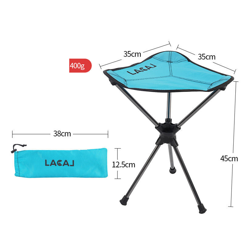 Portable Alloy Rotating Triangle Chair for Camping