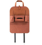 Car Seat Cover with Backrest Storage Bag