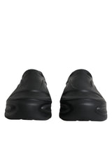 Dolce & Gabbana Black Foiled Rubber Toy Low Top Sneakers Shoes