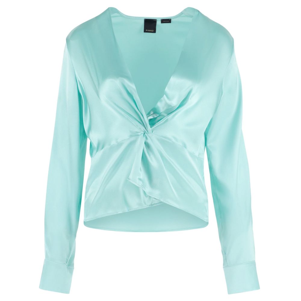 PINKO Green Silk Sweater