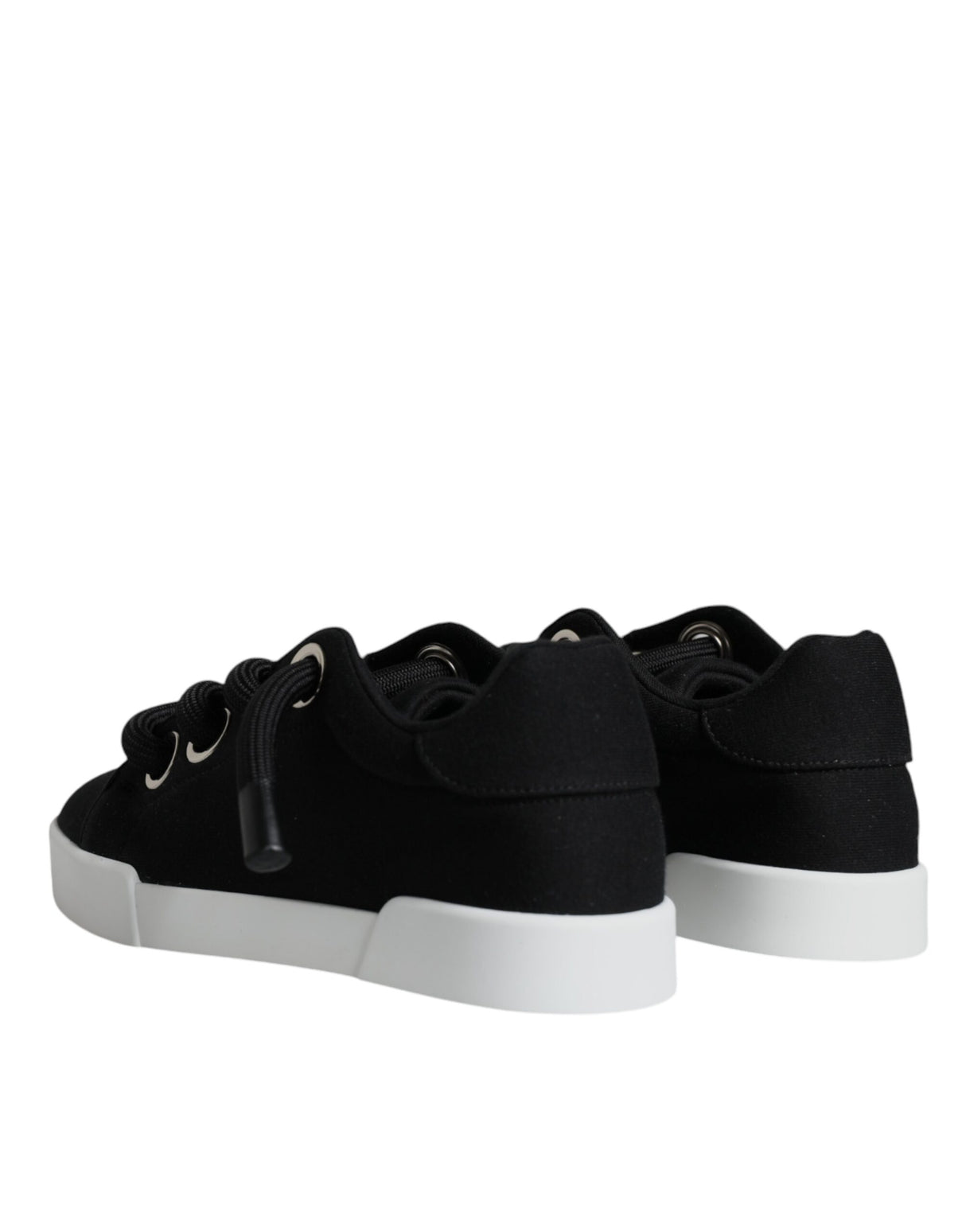 Dolce & Gabbana Black Portofino Low Top Sneakers Shoes