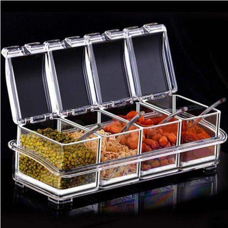 Spices and Condiment Storage Box Dispenser