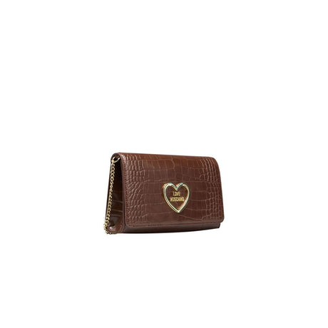 Love Moschino Brown Polyethylene Women Crossbody Bag