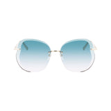 Longchamp Gold Metal Sunglasses