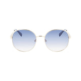 Longchamp Gold Metal Sunglasses