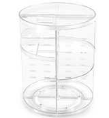 Diamond Pattern Acrylic Rotating Makeup Organizer