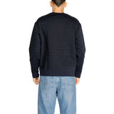 Armani Exchange Blue Cotton Sweater