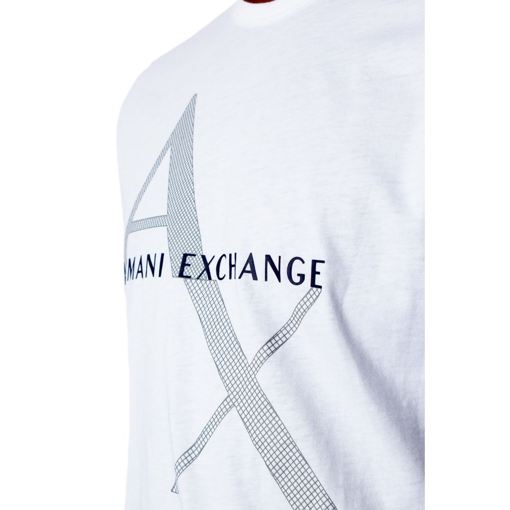 Armani Exchange White Cotton T-Shirt