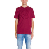 Armani Exchange Bordeaux Cotton T-Shirt