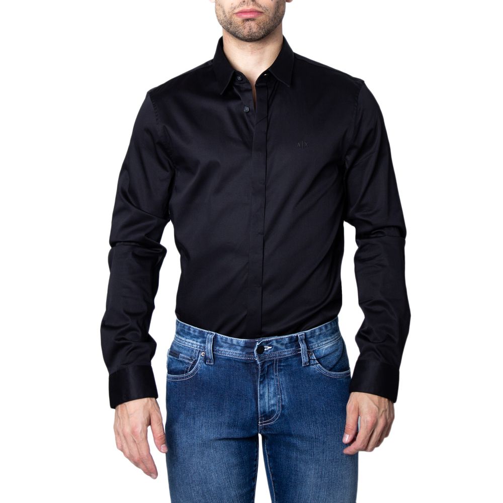 Armani Exchange Black Cotton Shirt