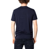 Armani Exchange Blue Cotton T-Shirt