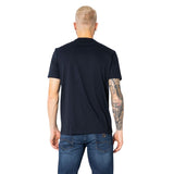 Armani Exchange Blue Cotton T-Shirt