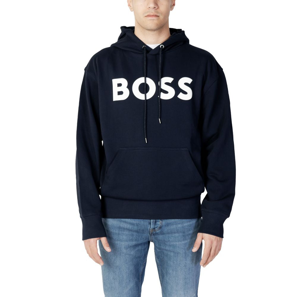 Hugo Boss Blue Cotton Sweater