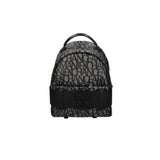 Armani Exchange Black Cotton Backpack