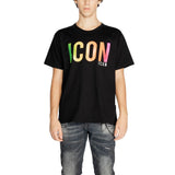 Icon Black Cotton T-Shirt