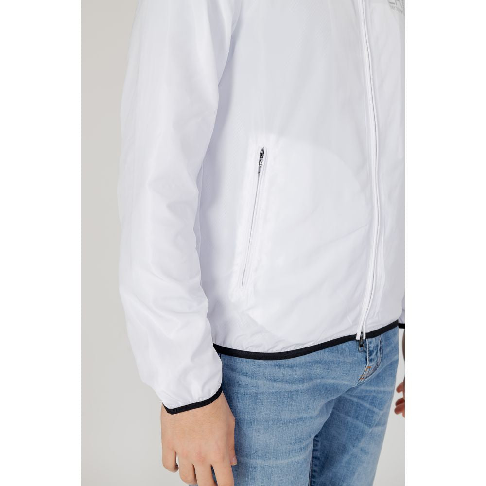 EA7 Emporio Armani White Polyester Jacket