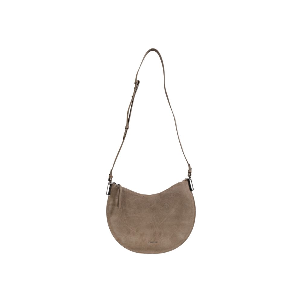 Coccinelle Gray Suede Handbag