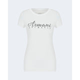 Armani Exchange White Cotton Tops & T-Shirt