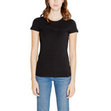 Armani Exchange Black Cotton Tops & T-Shirt