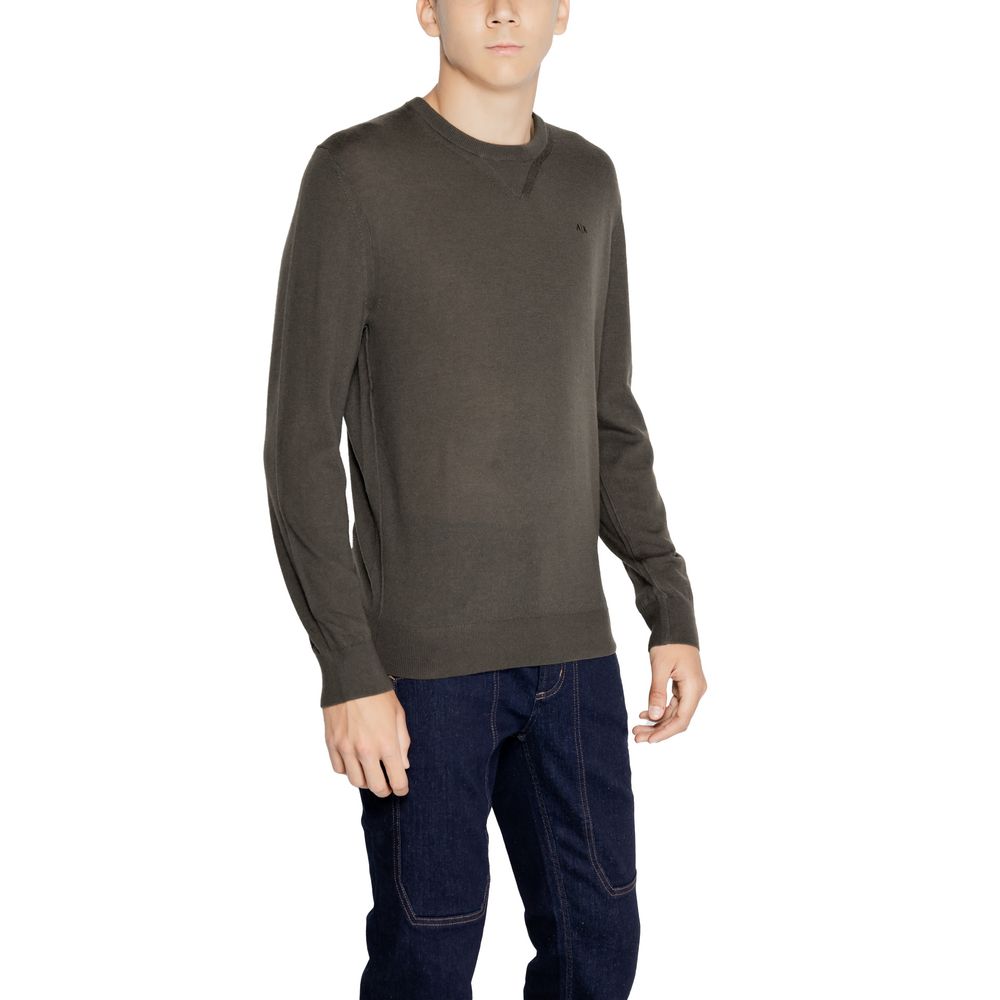 Armani Exchange Green Wool Sweater