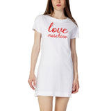 Love Moschino White Cotton Dress