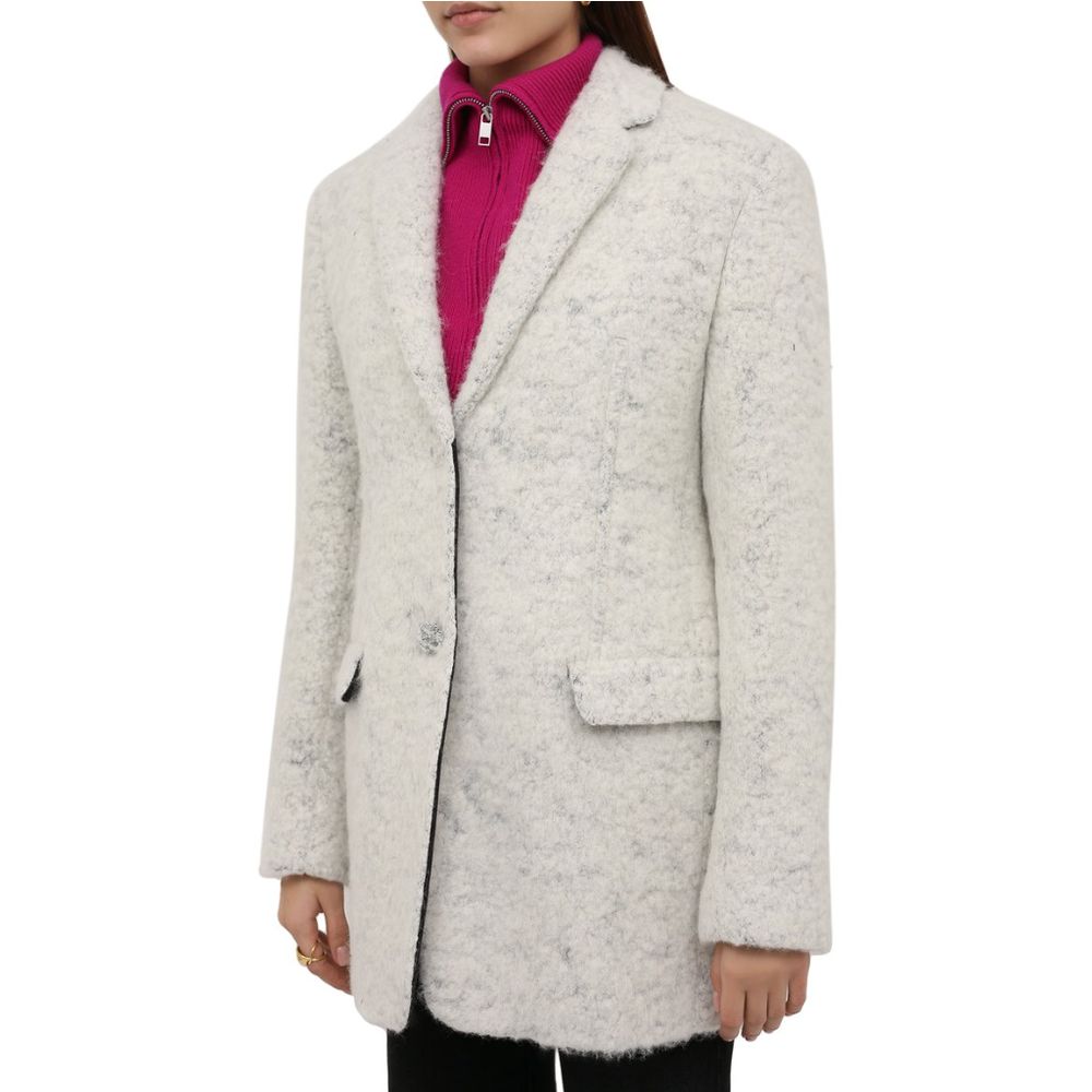 Jil Sander White Alpaca Jackets & Coat