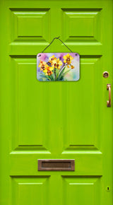 Orchids in Watercolor Wall or Door Hanging Prints