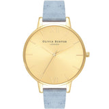 Olivia Burton Blue Synthetic Leather Watch