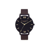 Olivia Burton Black Synthetic Leather Watch