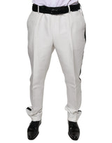 Dolce & Gabbana White Polyester Formal Dress Pants