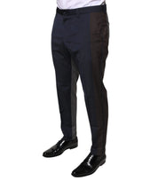 Dolce & Gabbana Black Cotton Wool Formal Dress Pants