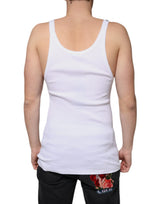 Dolce & Gabbana White Tank Sleeveless Round Neck T-shirt