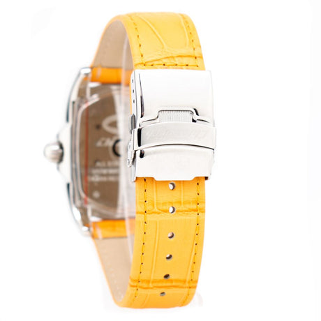 Chronotech Orange Leather Watch