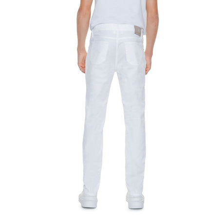 Jeckerson White Cotton Jeans & Pant