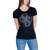 Guess Black Cotton Tops & T-Shirt