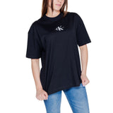 Calvin Klein Jeans Black Cotton Tops & T-Shirt